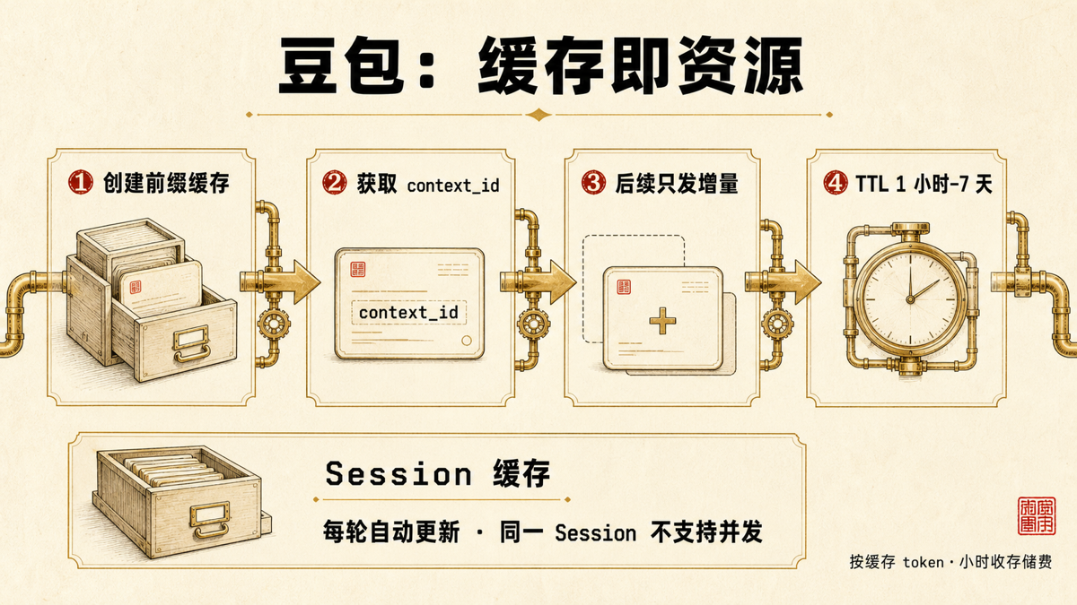 豆包 Context API：缓存成为可管理资源